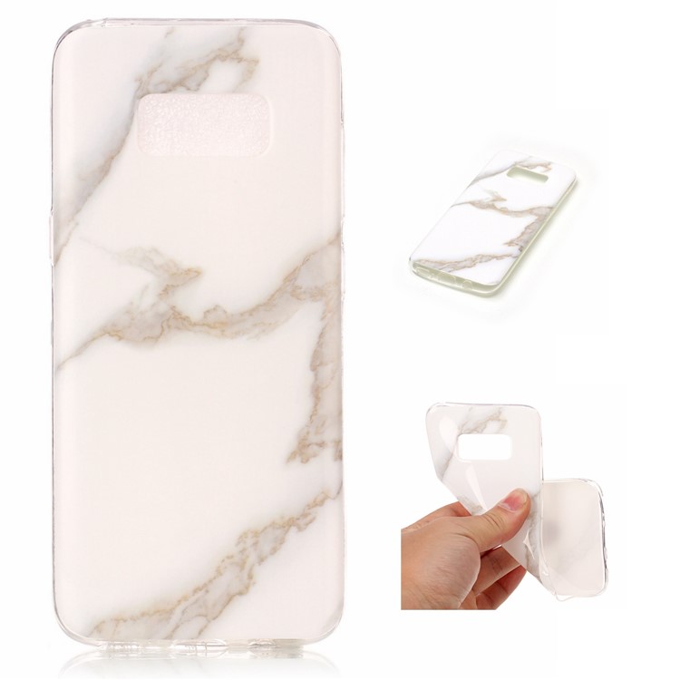 Soft TPU IMD Marble Cell Phone Case for Samsung Galaxy S8 G950 - Style H-1