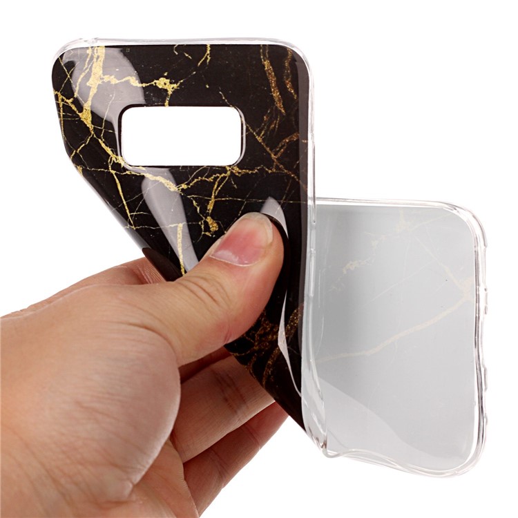 Soft TPU IMD Marble Pattern Case Accessory for Samsung Galaxy S8 G950 - Style I-5