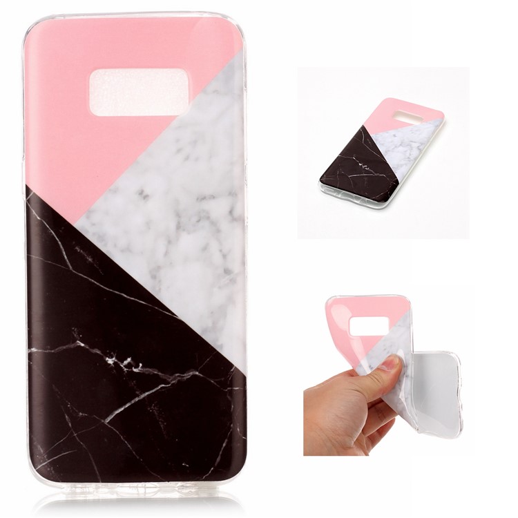 IMD Marble Pattern Back Shell Case (TPU) for Samsung Galaxy S8 G950 - Style N-1
