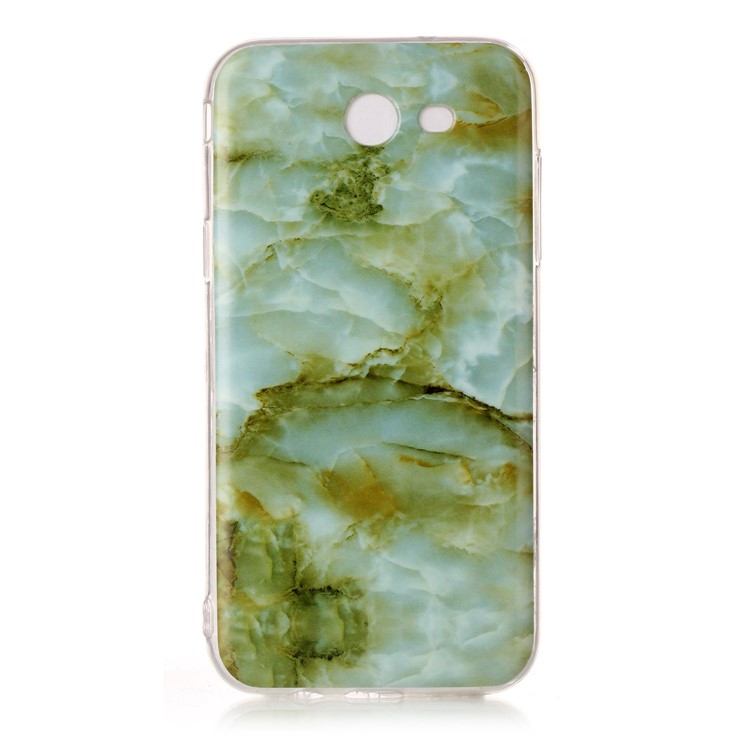 Marble Pattern IMD TPU Cell Phone Case for Samsung Galaxy J3 Emerge/J3 Prime/J3 (2017) - Light Green-2