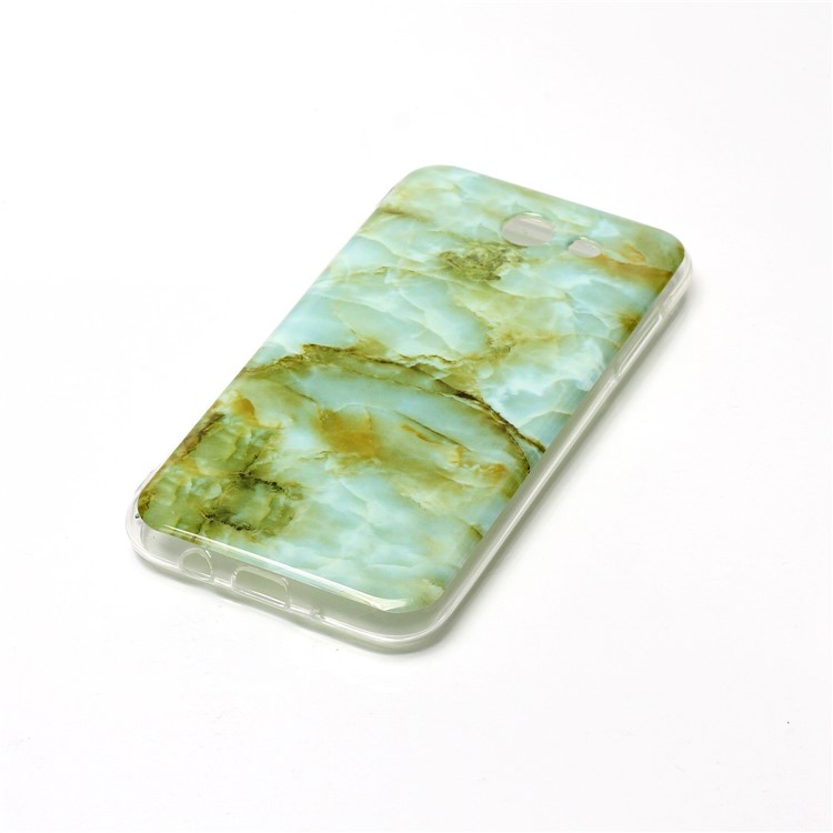 Marble Pattern IMD TPU Cell Phone Case for Samsung Galaxy J3 Emerge/J3 Prime/J3 (2017) - Light Green-3