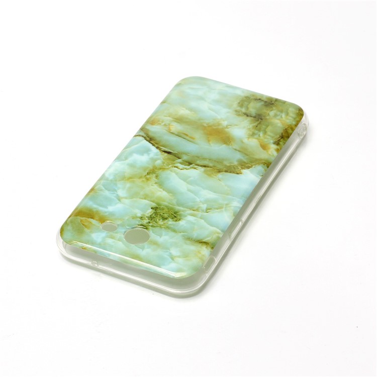 Marble Pattern IMD TPU Cell Phone Case for Samsung Galaxy J3 Emerge/J3 Prime/J3 (2017) - Light Green-4