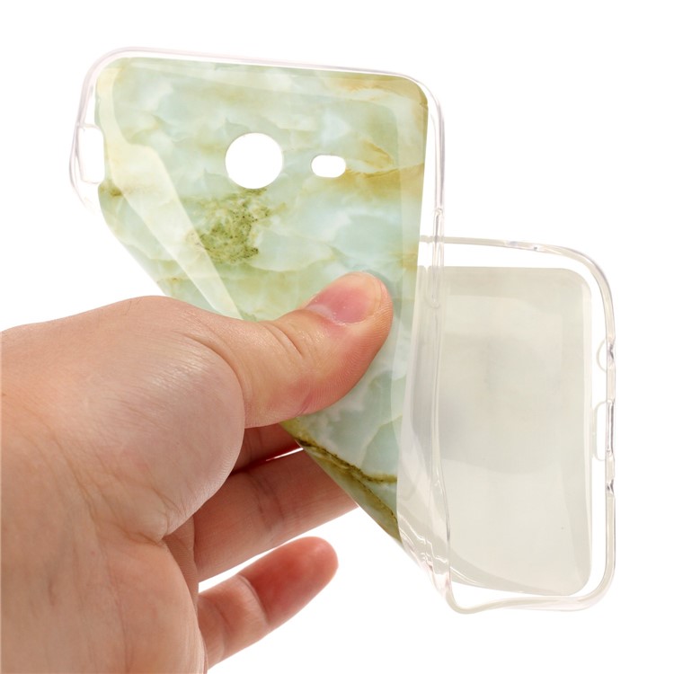 Marble Pattern IMD TPU Mobile Phone Case for Samsung Galaxy J7 (2017) - Light Green-5