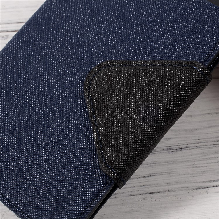 ROAR KOREA Diary View Contrast Color Leather Case for Samsung Galaxy S8+ G955 - Dark Blue-5