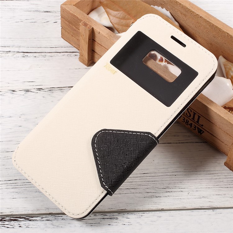 

ROAR KOREA Diary View Contrast Color Leather Cover for Samsung Galaxy S8 Plus G955 - White