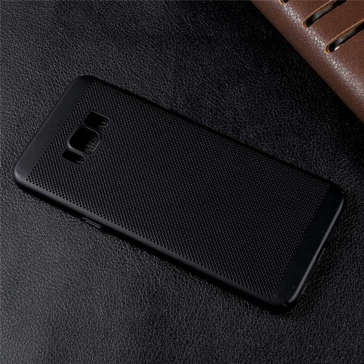Heat Dissipation Hollow-out Design Rubberized Plastic Case for Samsung Galaxy S8+ SM-G955 - Black-2
