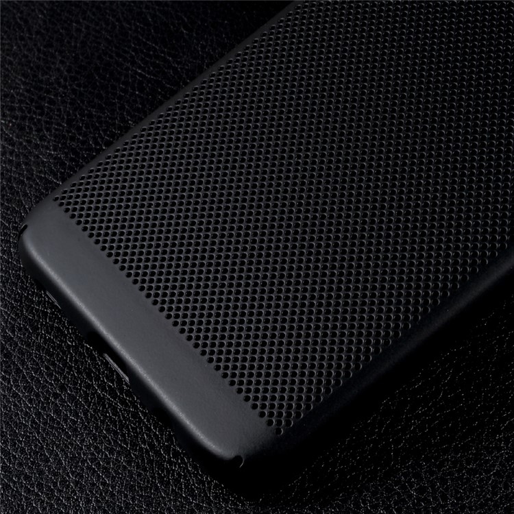 Heat Dissipation Hollow-out Design Rubberized Plastic Case for Samsung Galaxy S8+ SM-G955 - Black-5