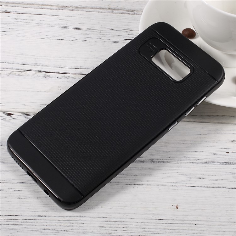 PC + TPU Hybrid Shell Cover Case for Samsung Galaxy S8 Plus SM-G955 - Black-1