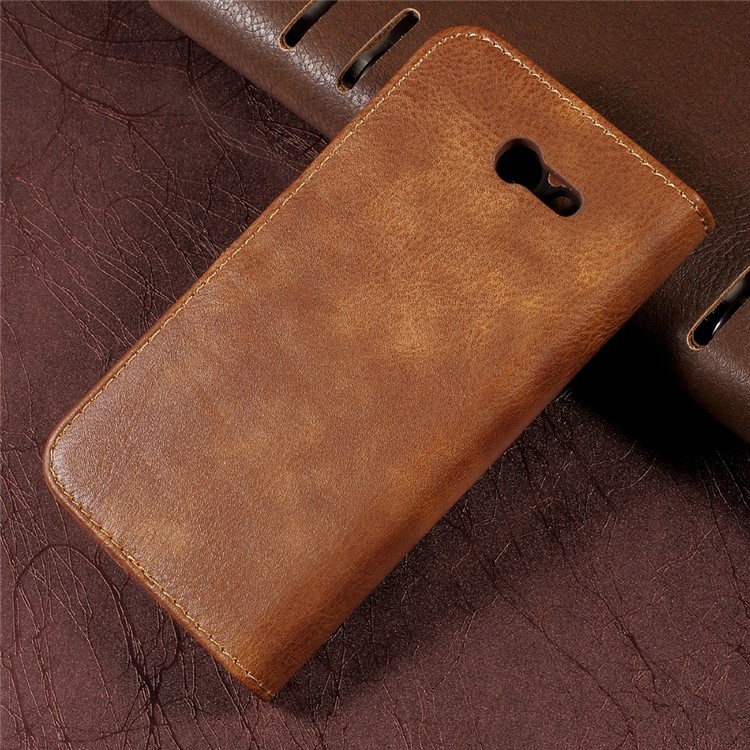 DG.MING Detachable 2 in 1 Split Leather Wallet Cover Case for Samsung Galaxy J3 Emerge/J3 Prime/J3 (2017) - Brown-2