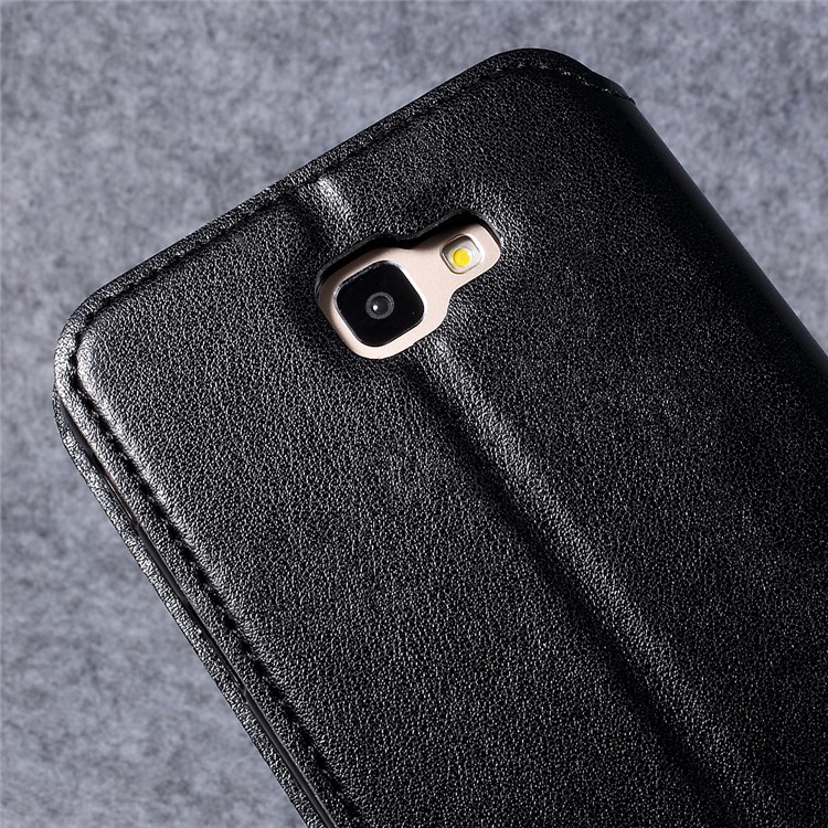 ROAR KOREA Noble View Window Leather Phone Case with Stand for Samsung Galaxy J7 Prime/On7 2016 - Black-9