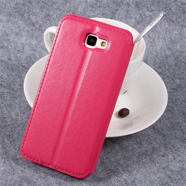 ROAR KOREA PU Leather Stand View Window Case with Slot for Samsung J5 Prime/On5 2016 - Rose-2