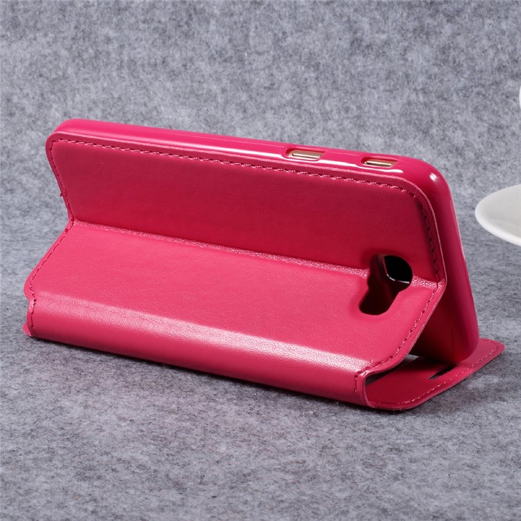 ROAR KOREA PU Leather Stand View Window Case with Slot for Samsung J5 Prime/On5 2016 - Rose-5