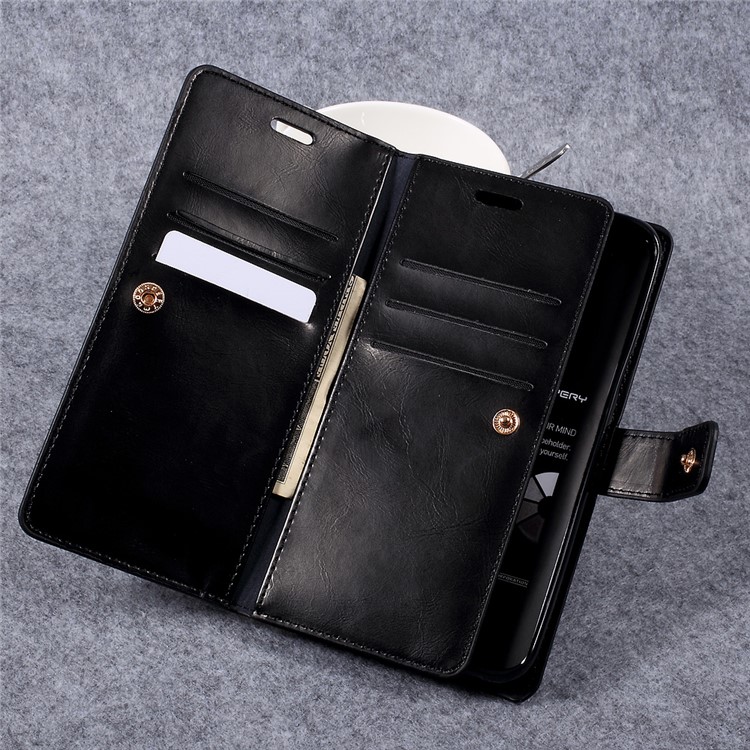 MERCURY GOOSPERY Mansoor Leather Case for Samsung Galaxy S8 - Black-6
