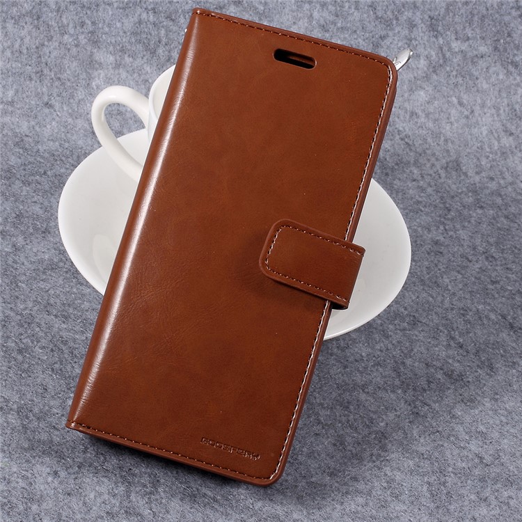 MERCURY GOOSPERY Mansoor Leather Mobile Phone Accessory for Samsung Galaxy S8 - Brown-1