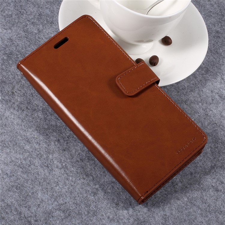 MERCURY GOOSPERY Mansoor Leather Mobile Phone Accessory for Samsung Galaxy S8 - Brown-3