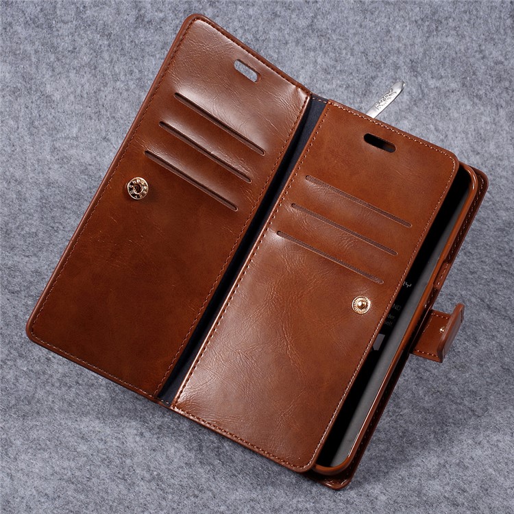 MERCURY GOOSPERY Mansoor Leather Mobile Phone Accessory for Samsung Galaxy S8 - Brown-5