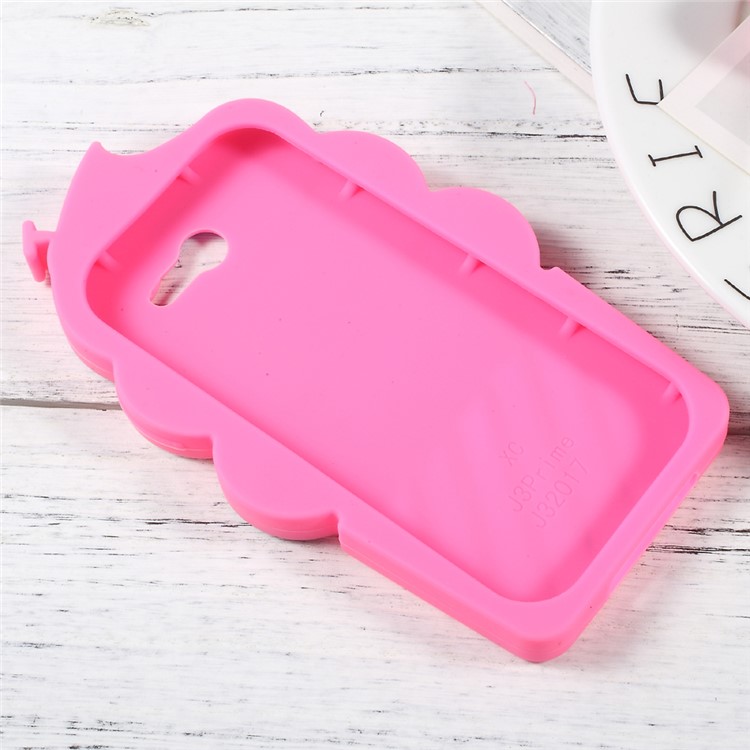 3D Cherry Ice Cream Soft Silicone Phone Case for Samsung Galaxy J3 Emerge/J3 Prime/J3 (2017) - Rose-5