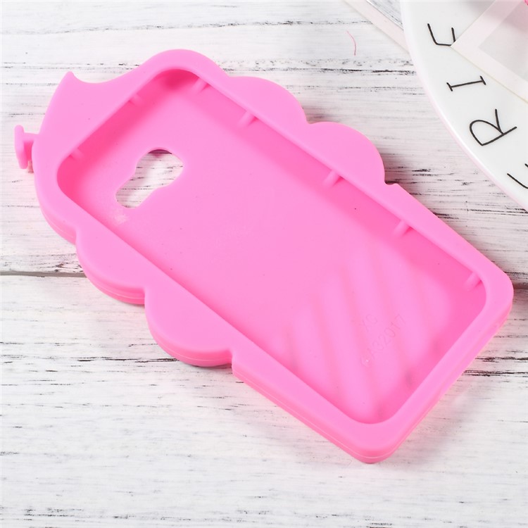 3D Cherry Ice Cream Silicone Mobile Phone Case for Samsung Galaxy A3 (2017) - Rose-4