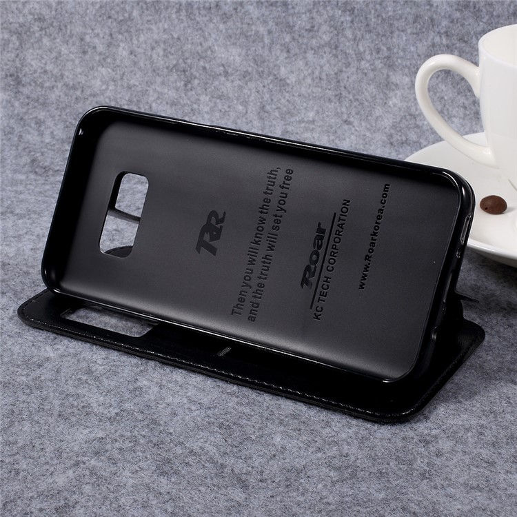 ROAR KOREA Noble Leather View Window Case for Samsung Galaxy S8 Plus G955 - Black-6
