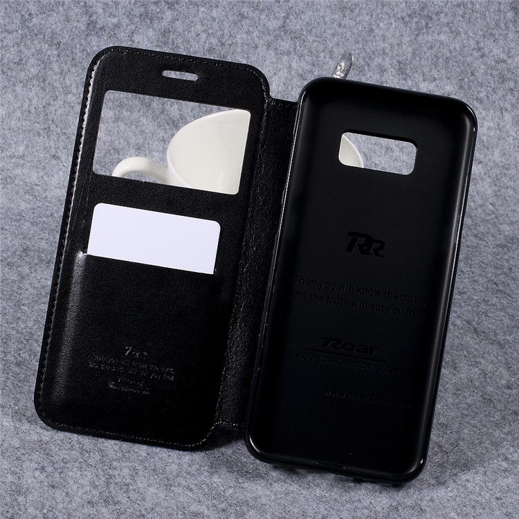 ROAR KOREA Noble Leather View Window Case for Samsung Galaxy S8 Plus G955 - Black-8