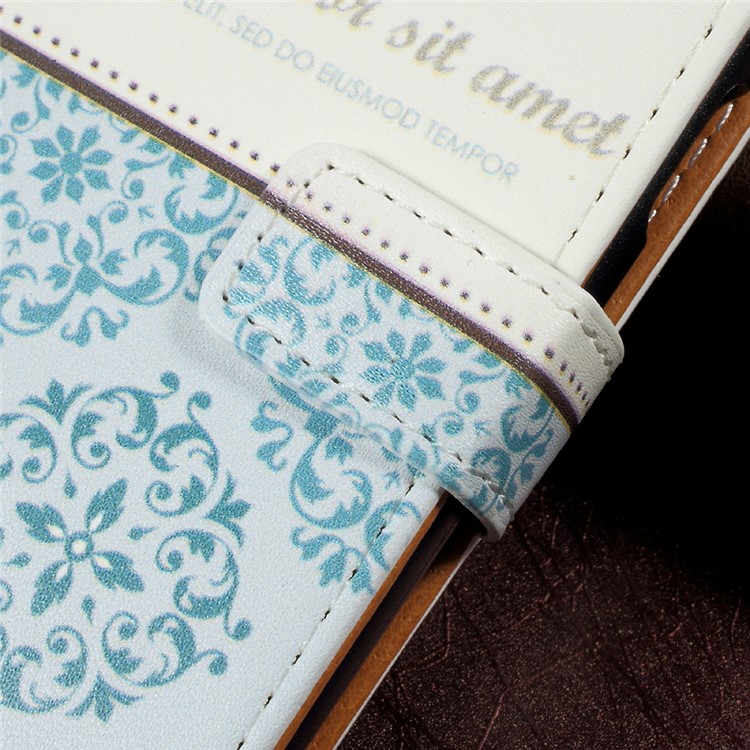 Pattern Printing Leather Wallet Case for Samsung Galaxy J3 Emerge/J3 Prime/J3 (2017) - Damask Flower-5