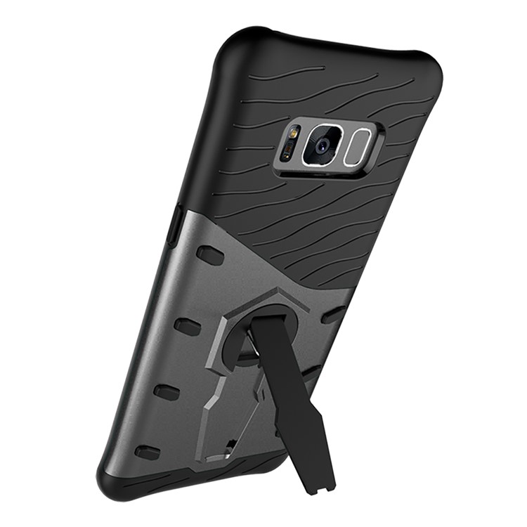 

Роторный Подставка Для ПК + TPU Для Samsung Galaxy S8 G950 - Серый, Galaxy S8