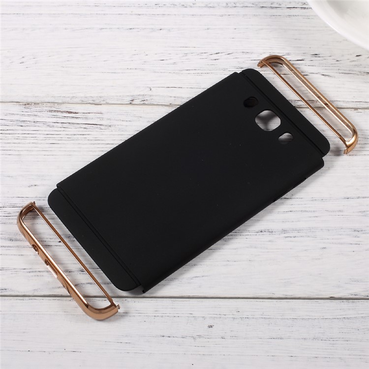 3-piece Rubberized Hard Case with Plated Frames for Samsung Galaxy J7 (2016) J710 - Black-6