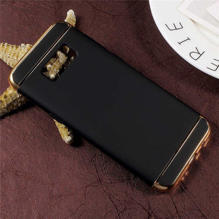 For Samsung Galaxy S8 G950 3-in-1 Electroplated Frames Plastic Hard Case - Black-3