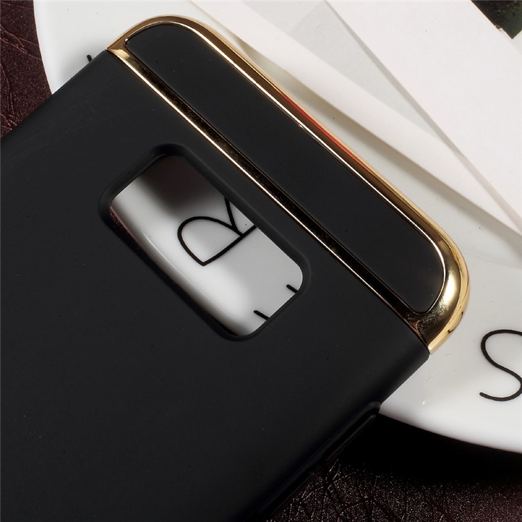For Samsung Galaxy S8 G950 3-in-1 Electroplated Frames Plastic Hard Case - Black-4