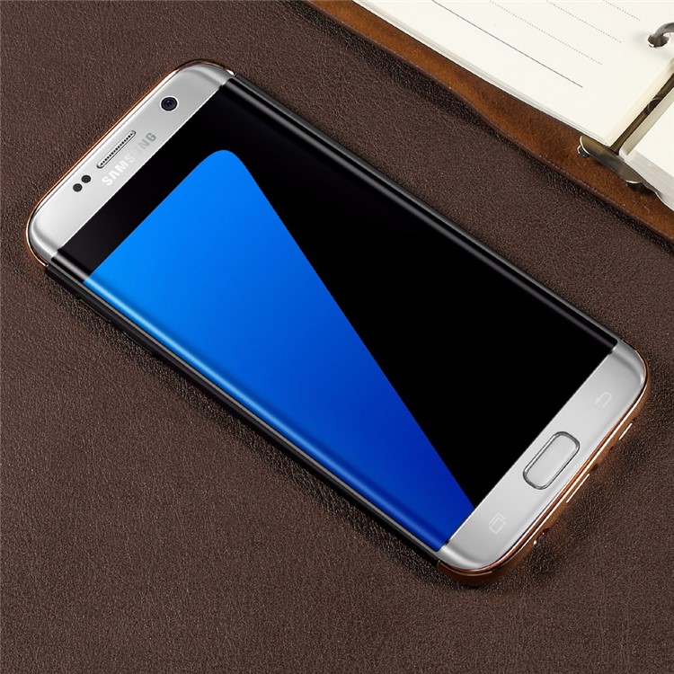 3-In-1 Plating PC Cell Phone Case for Samsung Galaxy S7 edge SM-G935 - Black-2