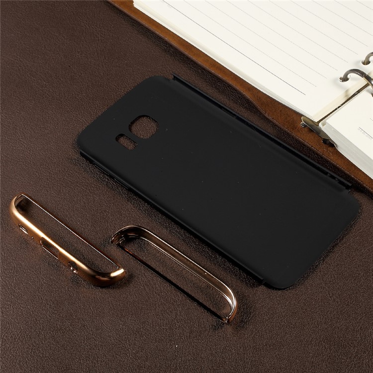 3-In-1 Plating PC Cell Phone Case for Samsung Galaxy S7 edge SM-G935 - Black-7