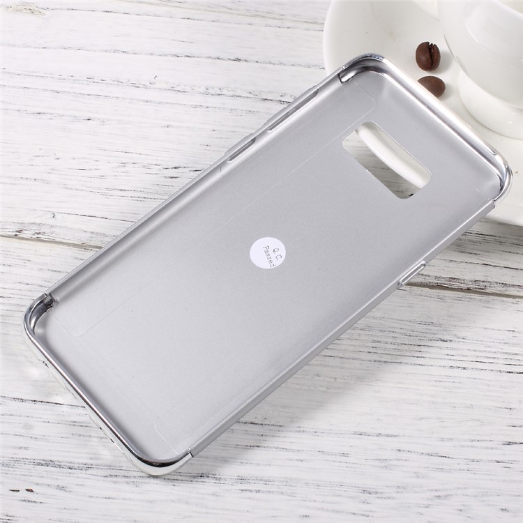 3-in-1 Electroplating PC Cell Phone Case with Ring Kickstand for Samsung Galaxy S8 SM-G950 - Silver-2
