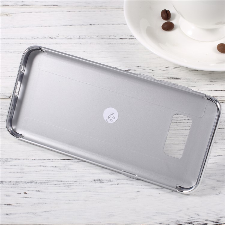 3-in-1 Electroplating PC Cell Phone Case with Ring Kickstand for Samsung Galaxy S8 SM-G950 - Silver-5