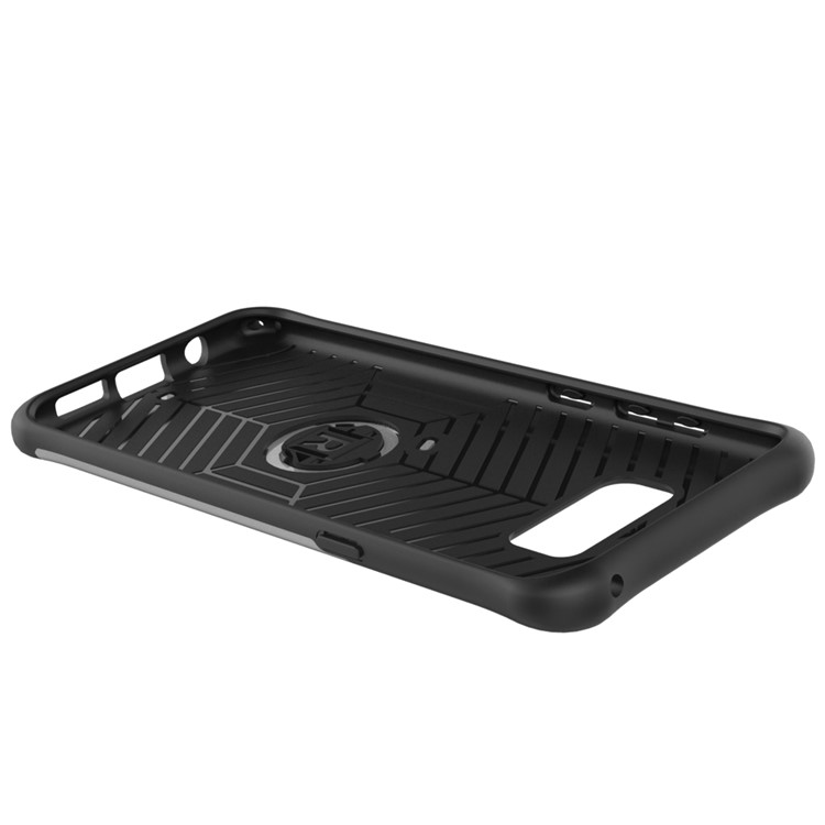 Armor Rotary Kickstand Mobile Phone Case (PC +TPU) for Samsung Galaxy S8+ SM-G955 - Silver-7