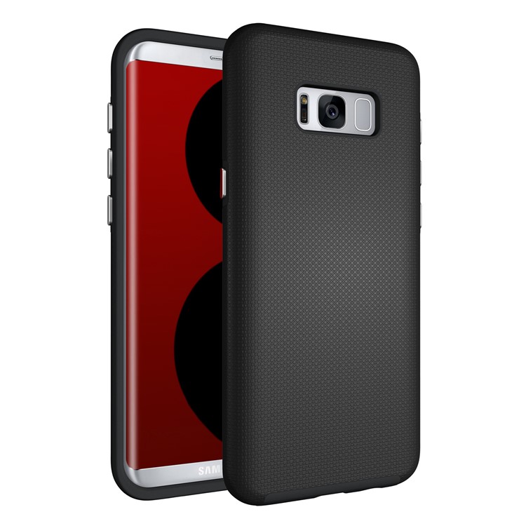 For Samsung Galaxy S8 G950 Anti-skid Hybrid PC + TPU Armor Phone Case - Black-1