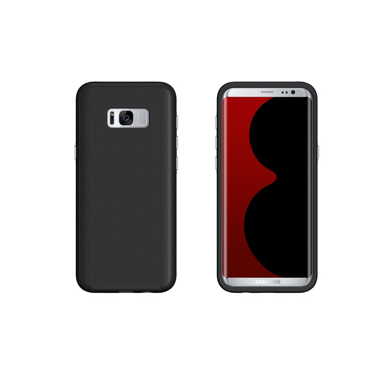 For Samsung Galaxy S8 G950 Anti-skid Hybrid PC + TPU Armor Phone Case - Black-2