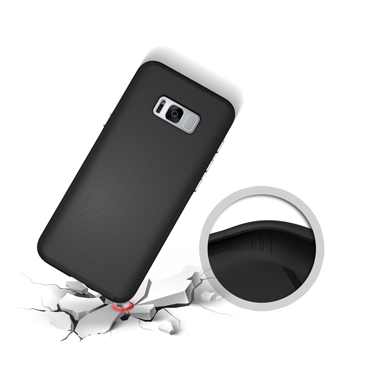 For Samsung Galaxy S8 G950 Anti-skid Hybrid PC + TPU Armor Phone Case - Black-9