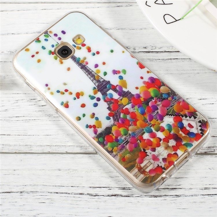 Pattern Printing IMD TPU Shell Case for Samsung Galaxy A3 (2017) - Colorful Balloons and Eiffel Tower-3