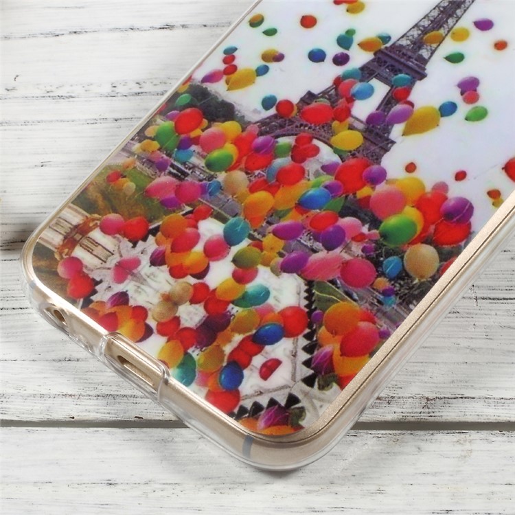 Pattern Printing IMD TPU Shell Case for Samsung Galaxy A3 (2017) - Colorful Balloons and Eiffel Tower-6