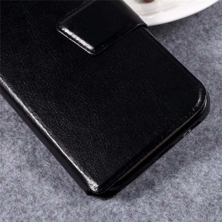 Crazy Horse PU Leather Card Holder Stand Case for Samsung Galaxy A5 (2017) SM-A520F - Black-7