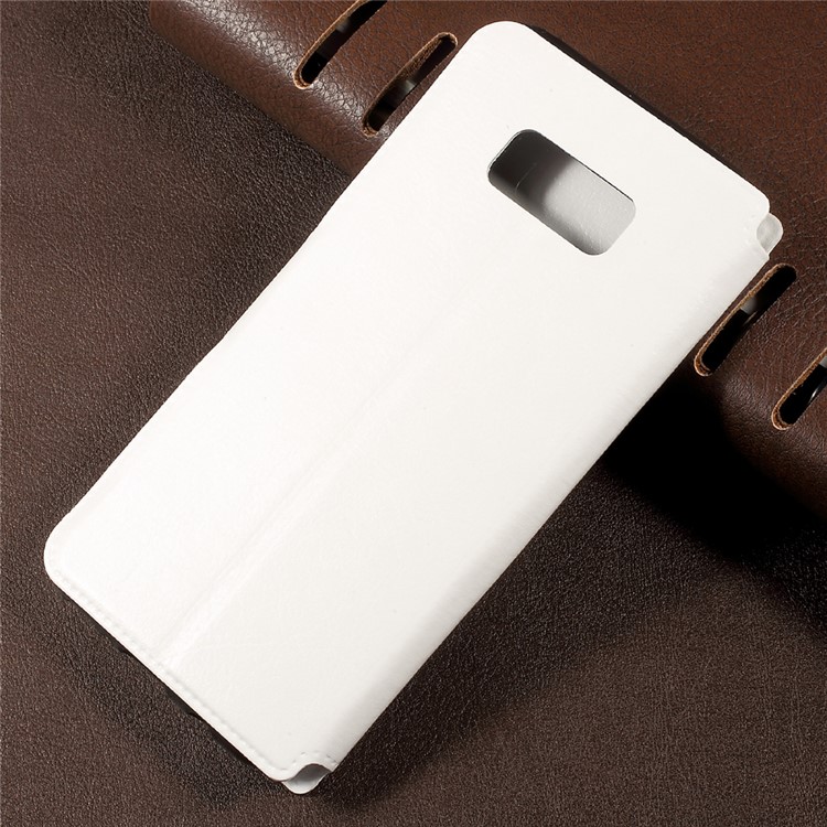 Crazy Horse Leather Card Slots Mobile Cover for Samsung Galaxy S8+ SM-G955 - White-2