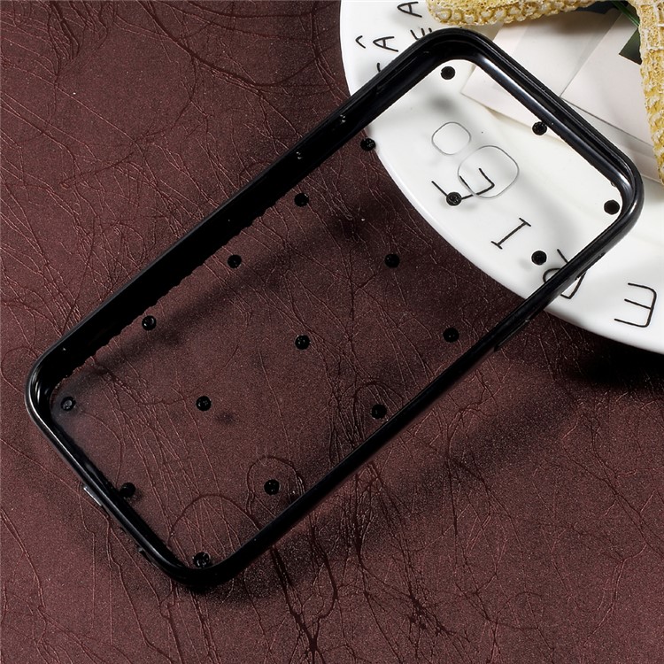 Rhinestone Decorated Hybrid TPU Frame + Acrylic Back Cover for Samsung Galaxy A5 (2017) SM-A520F - Black-6
