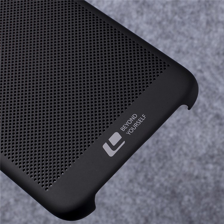 LOOPEE Heat Dissipation Hollow Mesh PC Mobile Case for Samsung Galaxy S8+ SM-G955 - Black-5