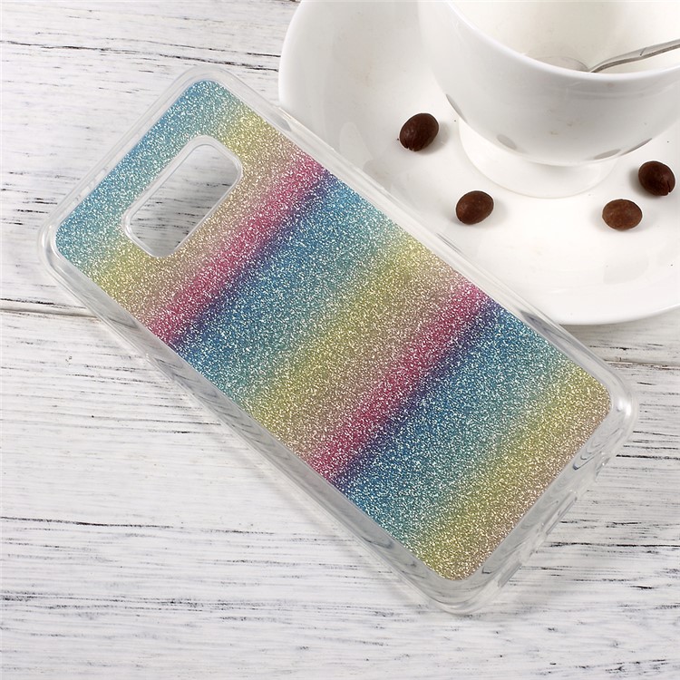 Gradient Glitter Powder TPU Phone Case for Samsung Galaxy S8 SM-G950 - Horizontal Mixture-3