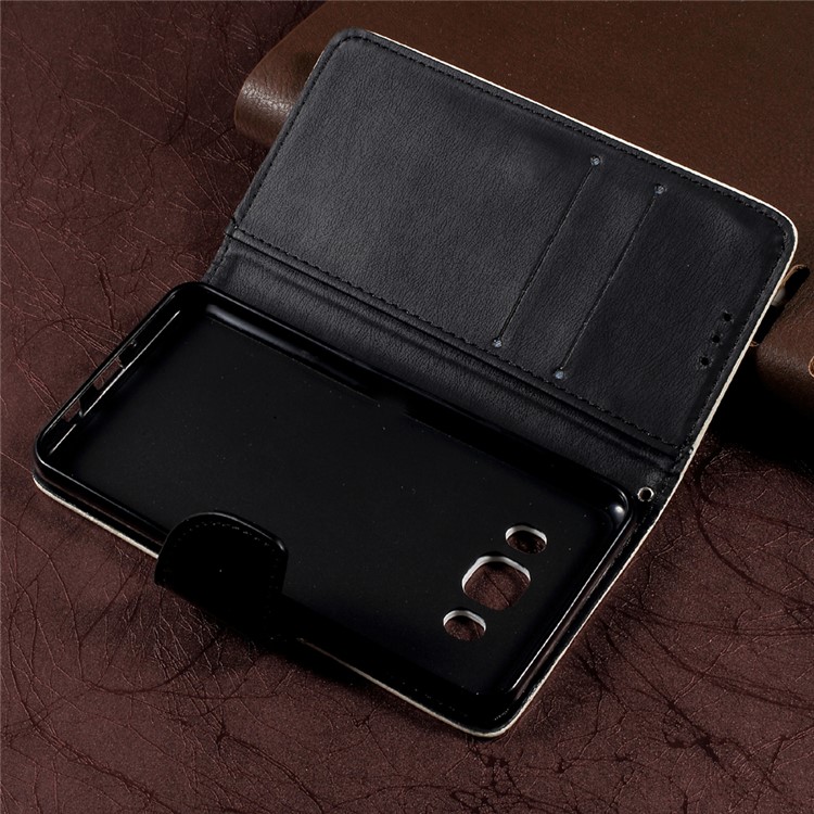 Pebble Grain Leather Case with Lanyard for Samsung Galaxy J5 (2016) SM-J510 - White-7