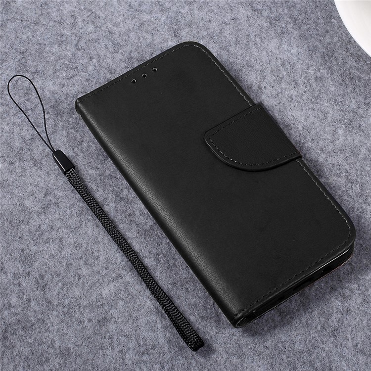 Pebble Grain Stand Leather Case for Samsung Galaxy J5 Prime - Black-2