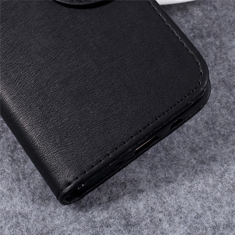 Pebble Grain Stand Leather Case for Samsung Galaxy J5 Prime - Black-9