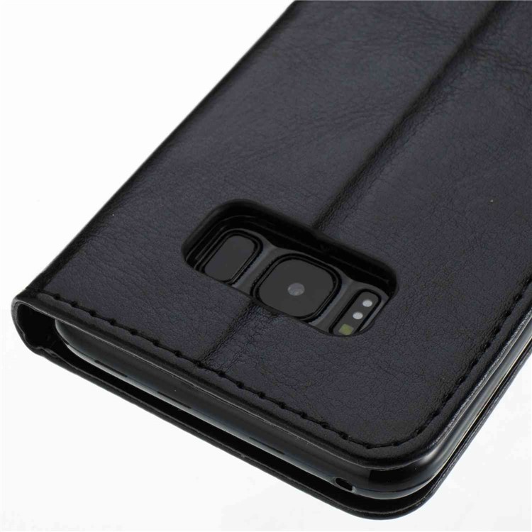 Floral Butterfly Imprinted Leather Case with Lanyard for Samsung Galaxy S8 G950 - Black-5