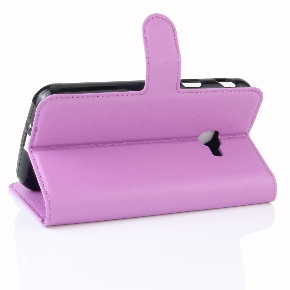 Litchi Skin PU Leather Stand Case for Samsung Galaxy Xcover 4s / Xcover 4 G390F - Purple-5