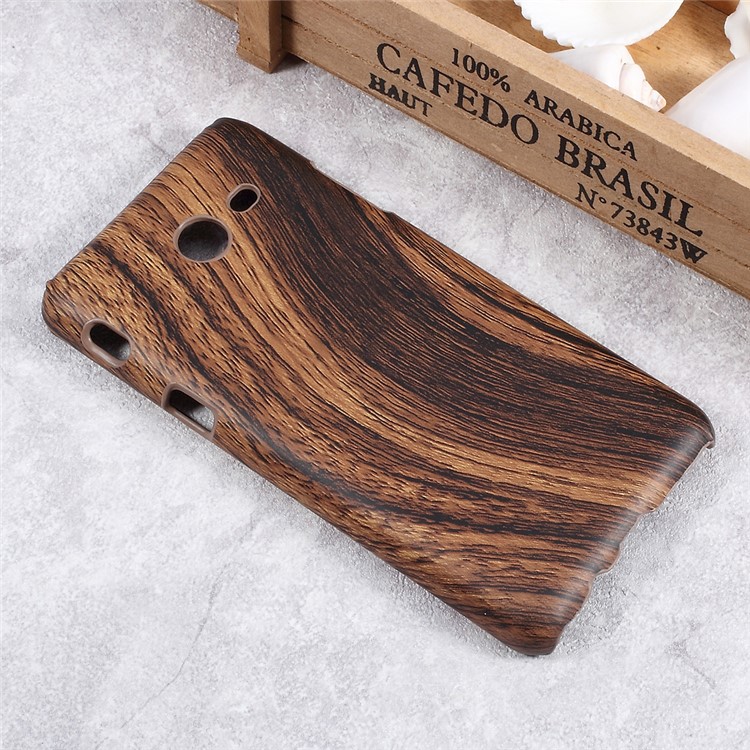 Leather Coated PC Protective Phone Case for Samsung Galaxy J5 (2017) - Wood Texture / Brown-3